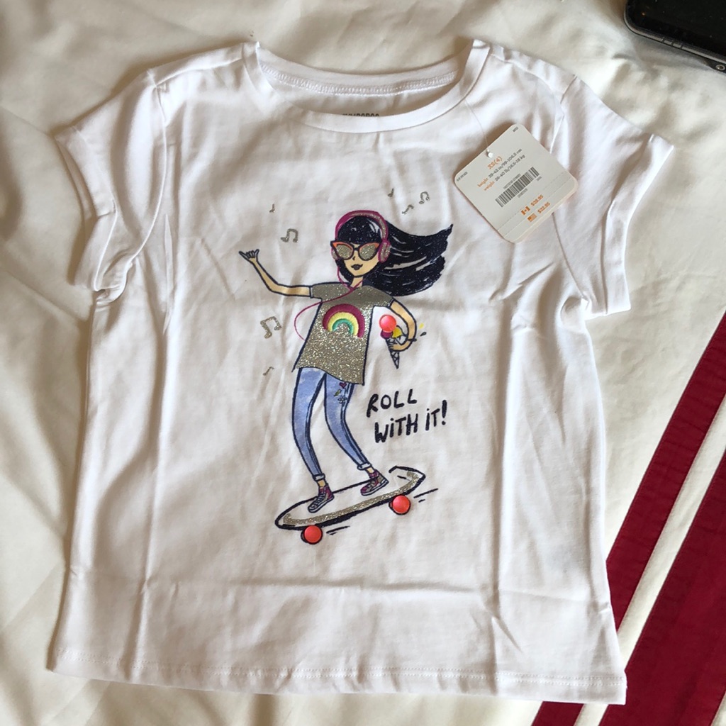 Girl Skateboarding T Shirt Size Xs(4)